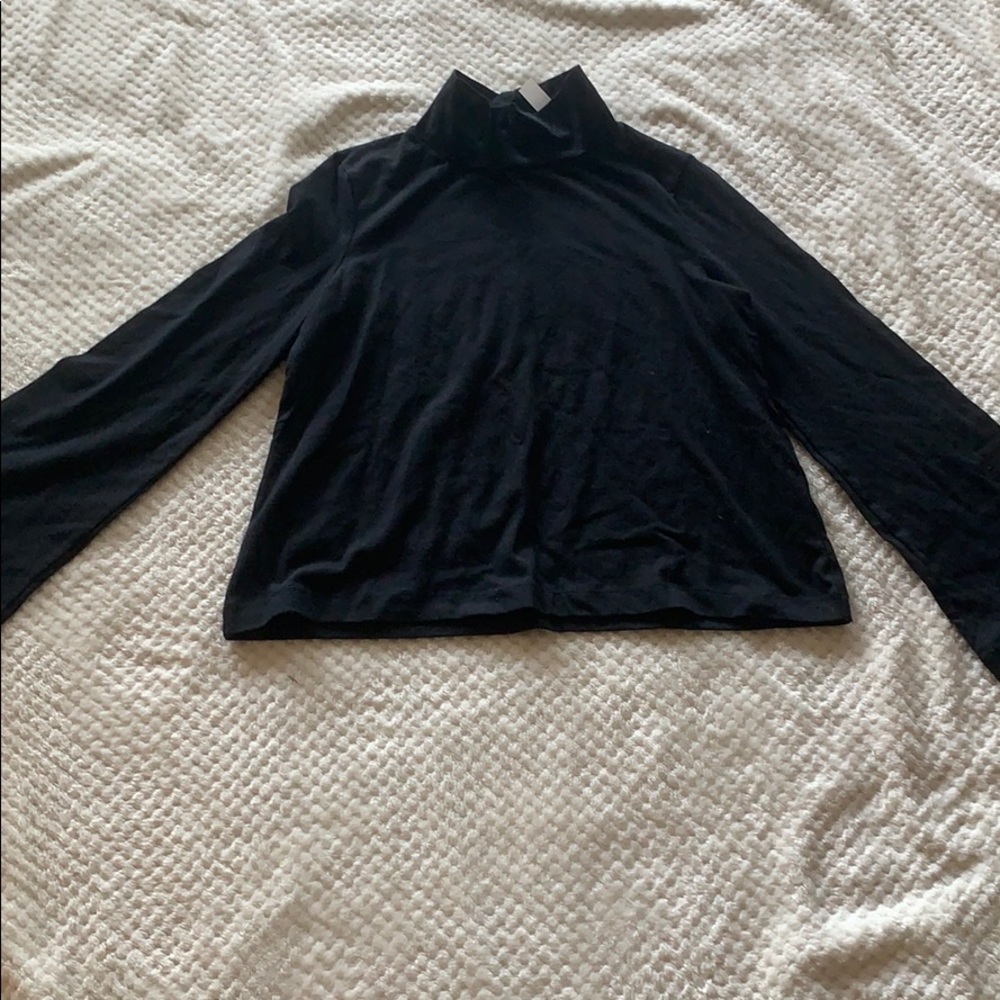 Madewell black long sleeve top